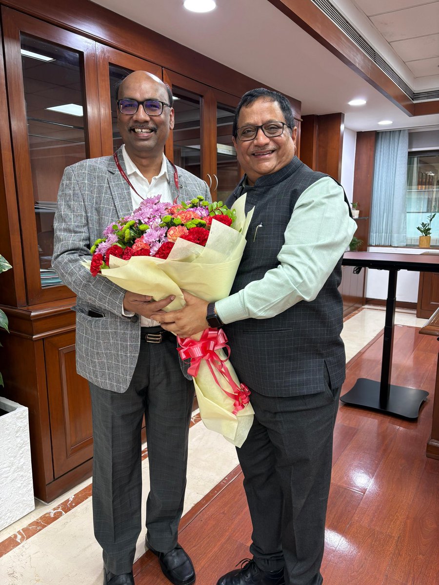 KiritkrJPatel's tweet photo. It was a pleasure to welcome Shri Ajit Kumar Panda, CMD, CONCOR, today at IFFCO Sadan, New Delhi. We had a purposeful discussion on how IFFCO and CONCOR can work more closely for benefits of farmers. CONCOR’s strength in multimodal, rail-based container logistics can make that supply chain greener, faster and more dependable. Both organisations share a common purpose of strengthening the backbone of the Indian economy. Efficient logistics mean fertilisers & agriculture inputs reach the field on time, farmers get what they need when they need it, and the carbon footprint of bulk movement comes down. That is real value for the nation.

The discussion was constructive and forward-looking. Congratulations once again to Shri Panda on taking charge. IFFCO looks forward to a strong, long-term partnership with CONCOR in the service of Indian farmers and Atmanirbhar Bharat.

@IFFCO_Coop @concor_india