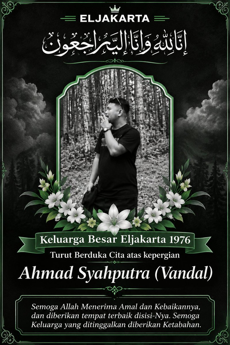 eljkrt1976's tweet photo. swargi langgeng ndal 🥀🥀🥀 https://t.co/69xYsuHAc1