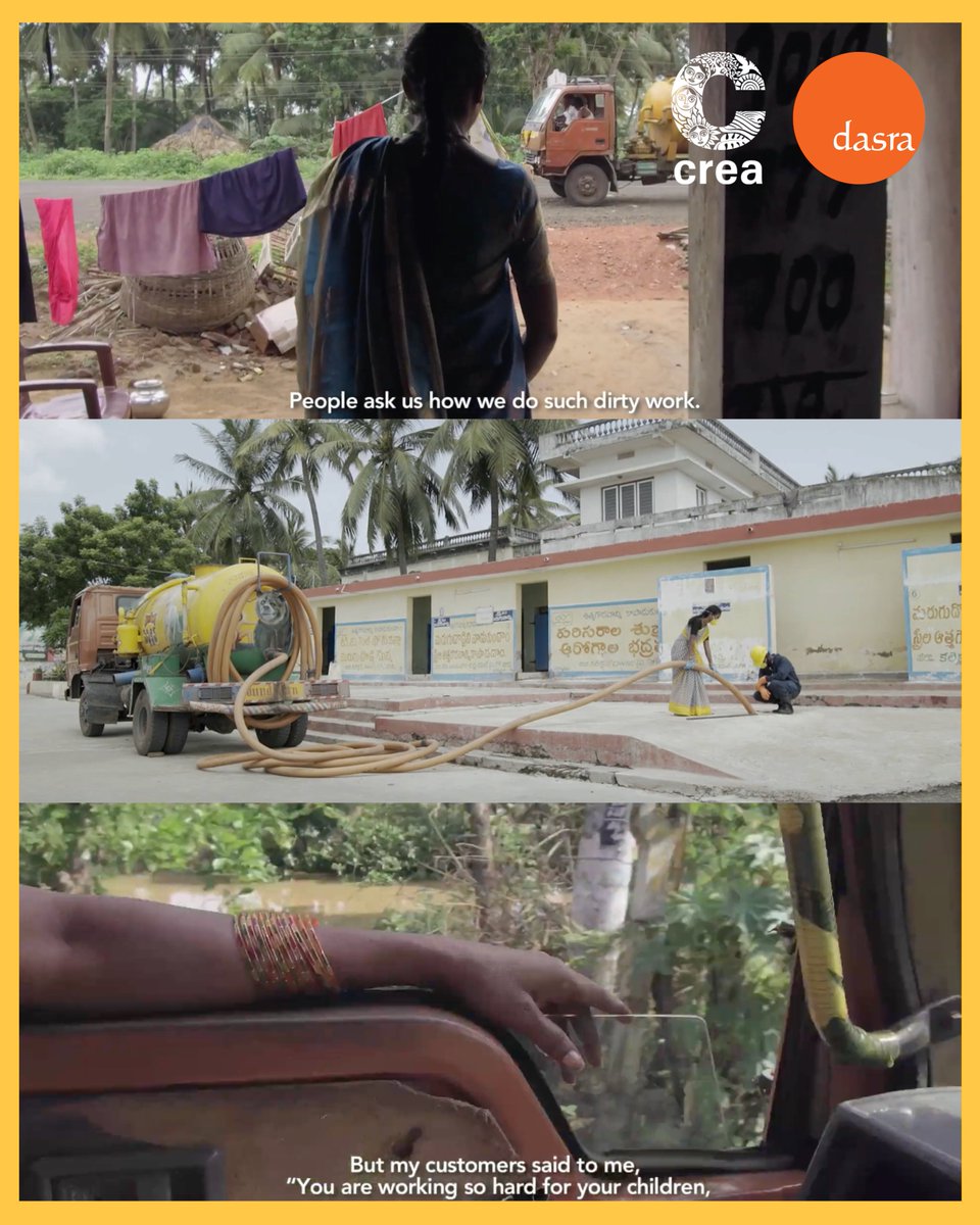 ThinkCREA's tweet photo. Venkatalakshmi runs a fleet of desludging trucks in Narsapur. No NGO programme, no subsidy. Just a business decision that opened work for her family and others.

Learn more: https://t.co/3AuD5PTDXb

Explore FSTP Narsapur's interactive online experience: https://t.co/tOrIaJT7vf https://t.co/yHDLoUrXh1