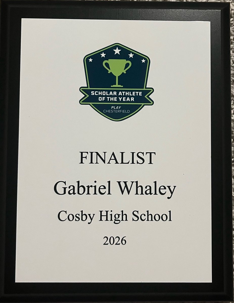 gabe_whaleyy's tweet photo. Blessed to be named 2026
Scholar Athlete of the Year for my school and be a finalist in the county.  
@CoachBlackstock @nganetwork @JLoganJ2002 @Coach_Wild @CosbyTitansFB @cfieldsports https://t.co/CJq8tRq7VY