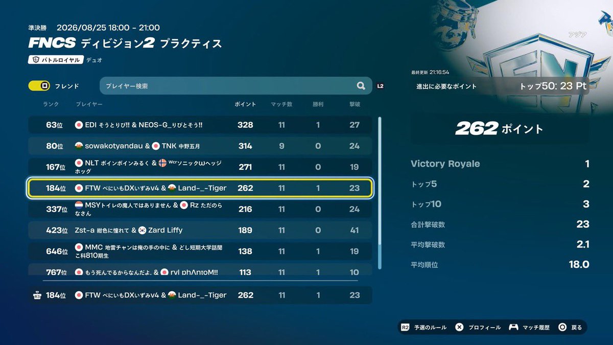 FN_koby77's tweet photo. @h4rxvk @1 div2だけど対面得意です🖐️ https://t.co/SPugHqZsnG