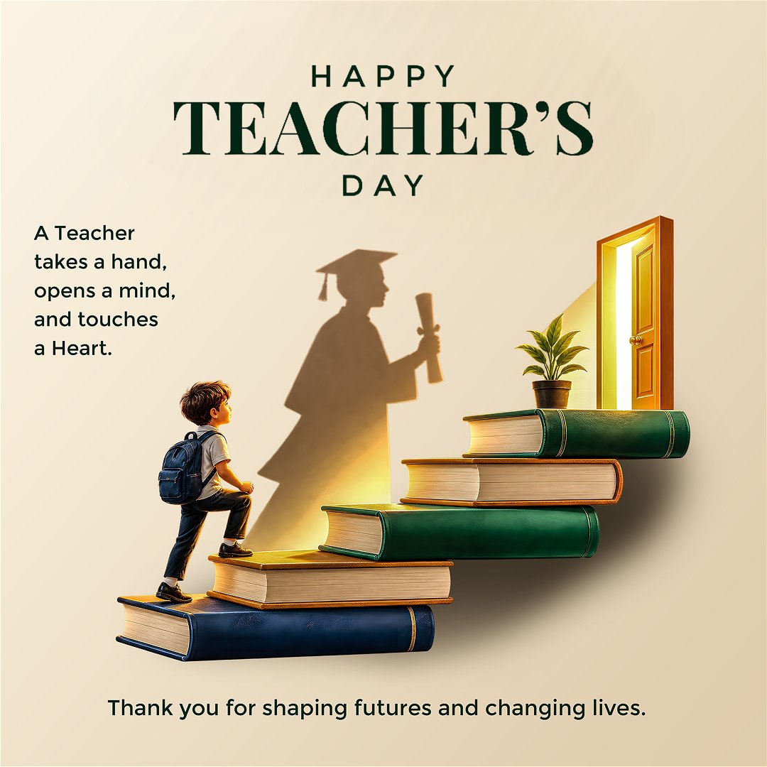 encodedots's tweet photo. 📚 𝗕𝗲𝗵𝗶𝗻𝗱 𝗲𝘃𝗲𝗿𝘆 𝗰𝗼𝗻𝗳𝗶𝗱𝗲𝗻𝘁 𝗹𝗲𝗮𝗿𝗻𝗲𝗿, 𝘁𝗵𝗲𝗿𝗲’𝘀 𝗮 𝘁𝗲𝗮𝗰𝗵𝗲𝗿 𝘄𝗵𝗼 𝗯𝗲𝗹𝗶𝗲𝘃𝗲𝗱 𝗶𝗻 𝘁𝗵𝗲𝗺.

Happy Teacher's Day to All from @encodedots! 👩‍🏫

#teacher #happyteachersday #learning #gratitude #mentor #EducateToEradicate #StudentSuccess https://t.co/BX9p0FAO5b