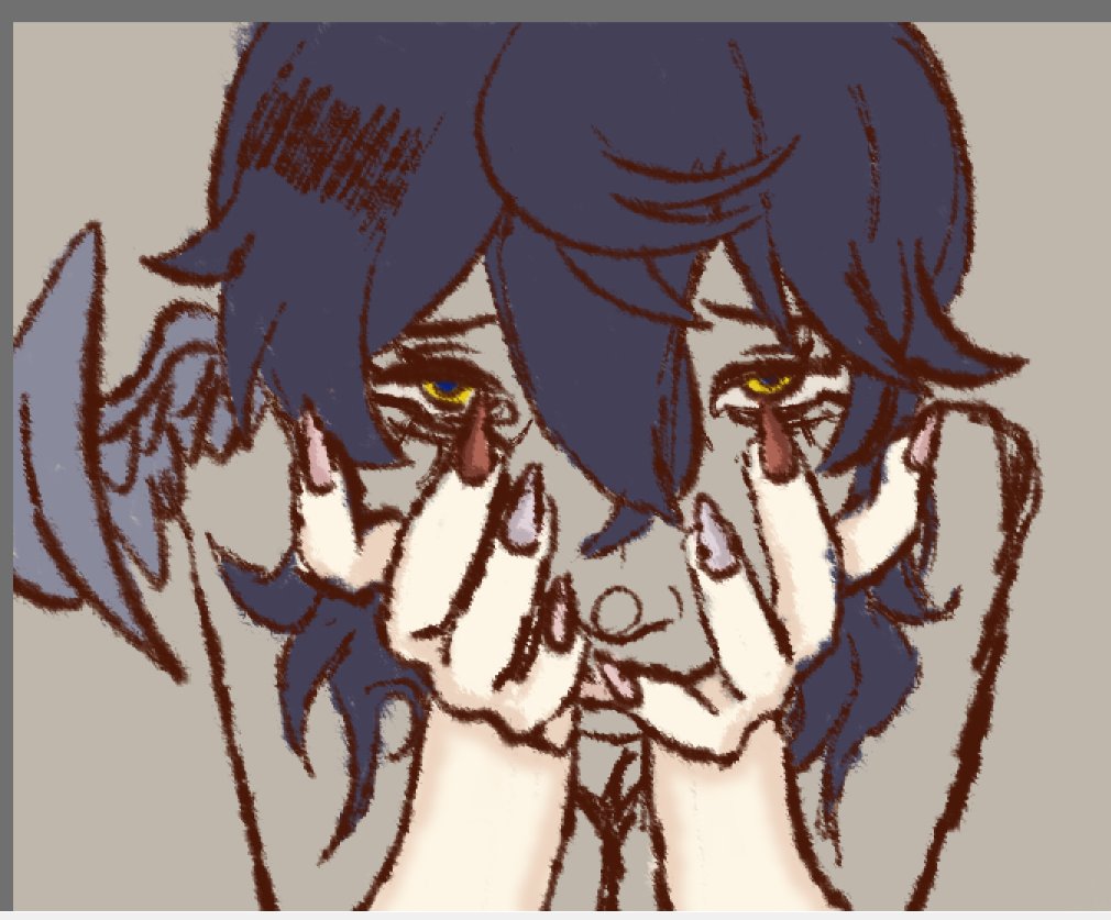 sanctifdbrdcage's tweet photo. wip art of this redraw of a pinterest picture
/// #sundayhsr https://t.co/hBCYwr83AJ