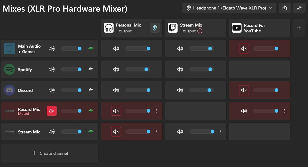 tamakivt's tweet photo. Actual tips for vtuber. ‼️⚠️

I have seen so many people struggle with balancing their audio professionally.
But it is to be fair Quite EASY.
Professional Audio or Good sounding Microphones + decent leveling of Audio is almost the most important Onstream and even useful if not streaming.

Use Elgato Wave Link ! It's by far the best audio splitting / Mixing Software out there and with earlier this year it can be used without the need of having an elgato Product.

Features ⬇️

- Enhancing Micropone quality with elgato created compressors , noise supression, elgato EQ and more.
- VST2/3 (Plugins like ReaperFX) compatible
- Splitting Audio in almost unlimited Ways (Every Software can have it's own audio source)

I personally use elgato Hardware aswell but this works perfectly fine without.

By clicking on " creating channel " you can choose the Software you wanna create a channel for. It can be anything from Google Chrome to Valorant or Fortnite.
By clicking on the grey area on the right you can choose in which source it can be heard aswell being able to mute discord for STREAM is very useful.

Audio Routing has never been this easy.

Enjoy 👋
