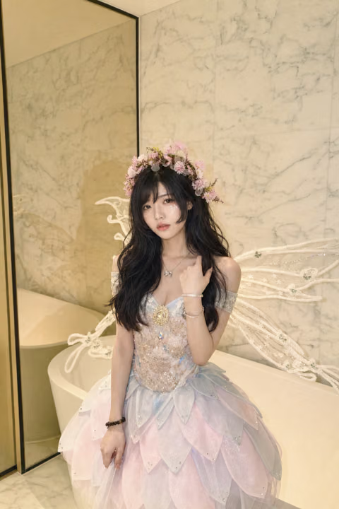Marinybyew's tweet photo. 花海赠予的浪漫，森林里的粉蓝童话仙子✨
#二次元cos #仙女造型 #花系cos #华丽裙装 #人像写真 #童话风 #AIart️️️️️️️️️️️️️️️️️️️️️️️️️️️️️️️️️️️️️️️️️️️️️️️️️️️ https://t.co/XV4ObFauBc
