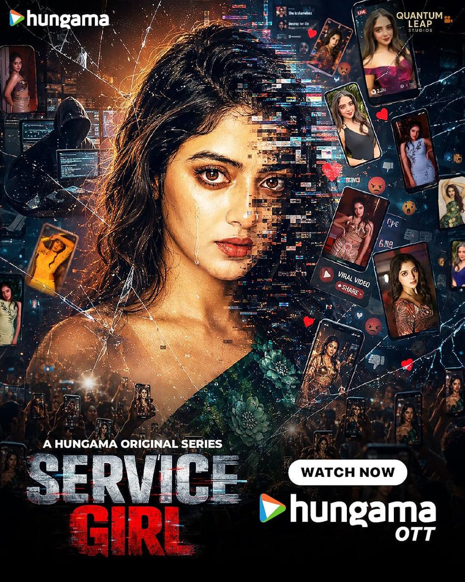 CinemaRareIN's tweet photo. #ServiceGirl S1 (2026) by #TabrezKhan , now streaming on @HungamaOTT.
Ft. Khushi Dubey, Mallobika Banerjii, Jahangir Khan, Himanshu Bhatt, and Nishad Vaidya. https://t.co/TovtCgQ3V7