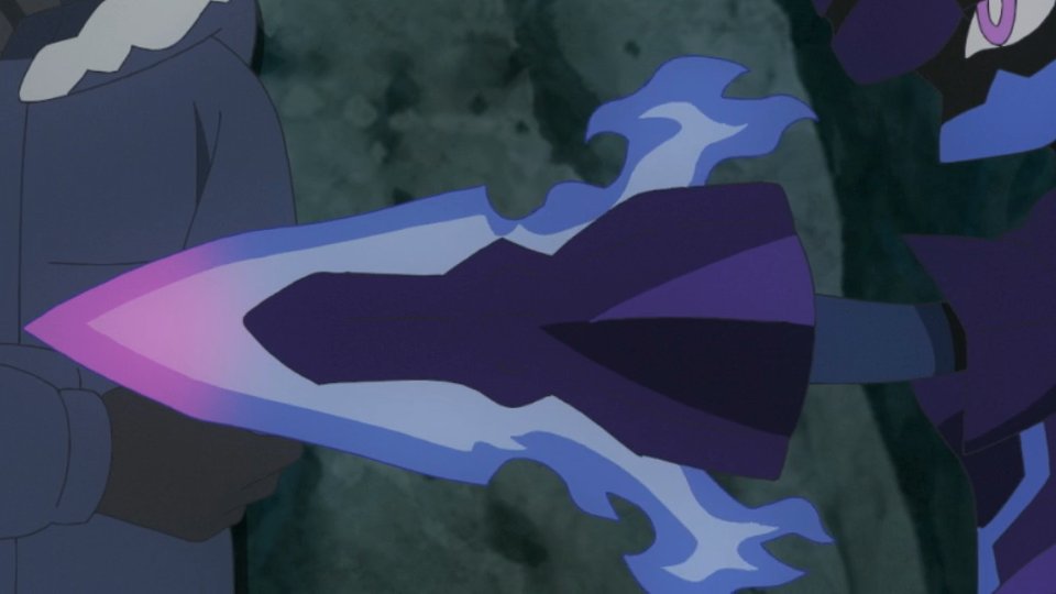swordposting's tweet photo. Today's Sword of The Day is: Ceruledge's Hand Fire Blades from Pokemon https://t.co/MgmRXwp4cs