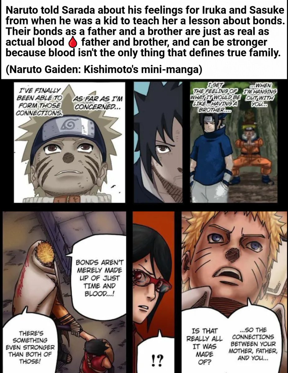 mg2eemg2's tweet photo. @Taurabwakai @DErin57223 @neon4882 Nope, read it again. He wasn't dreaming at all, and calling him by his name is something Naruto did a lot for everybody, in fact, every characters and even NPCs do it. Also if he wanted to dream about him, he could if he wanted to, because he is his sibling in more ways than one https://t.co/61lUOZ7HVO
