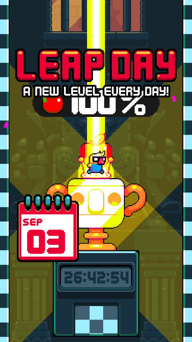 ArifHaidarS's tweet photo. Just beat 03/09/2026 in Nitrome's #Leapday!
Also got the dude from Gunbrick https://t.co/xLjdeoM0Ya