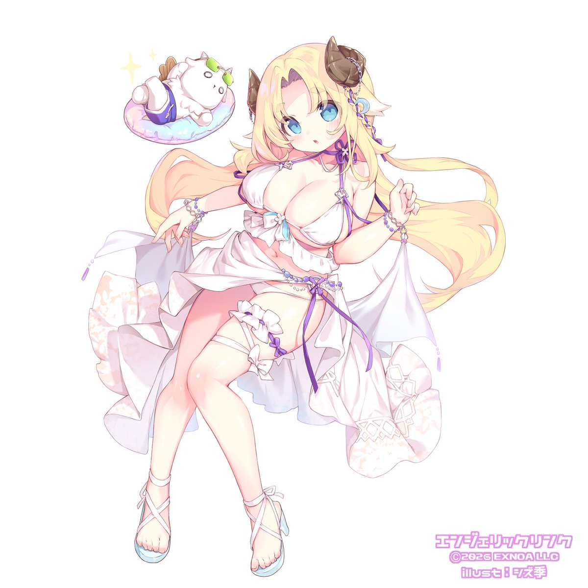 shiroyan3's tweet photo. 【宣伝】DMM GAMES「#エンジェリックリンク」 にて 「バフォメット(5th)」を 描かせて頂きました！ドドン！
よろしくおねがいします～！ 🐐🍹
#エンクリ https://t.co/3BIfgRbI3T