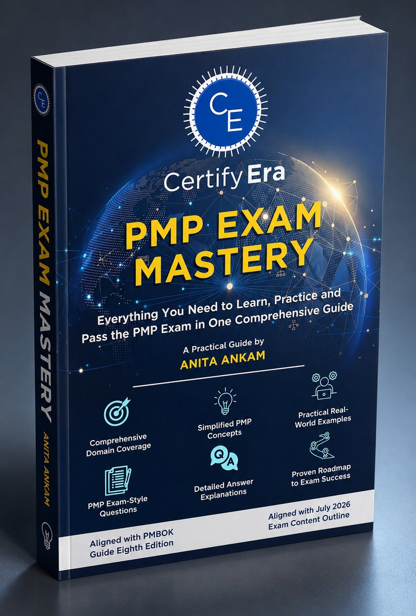 certifyera's tweet photo. ๐ PMP EXAM MASTERY โ Your Practical Guide to PMP Success!
๐ **Get your copy today:**
๐ **Amazon India:**
https://t.co/CC4dNsuzXh
๐ **Universal Book Buying Link:**
https://t.co/0llSV1xquU
#PMP #PMPCertification #PMPExam #ProjectManagement #PMI #AnitaAnkam #CertifyEra https://t.co/XXIkZHNCvL