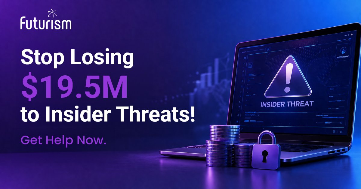 Futurismcyber's tweet photo. Did you know? Insider threats cost U.S. organizations an average of $19.5M  annually.

Futurism Security’s AI-powered Insider #ThreatDetection stops them cold with real-time behavioral analytics, anomaly detection, and Zero Trust controls.

Learn more: https://t.co/XhKaJwEtpB https://t.co/jAUAHiP56z