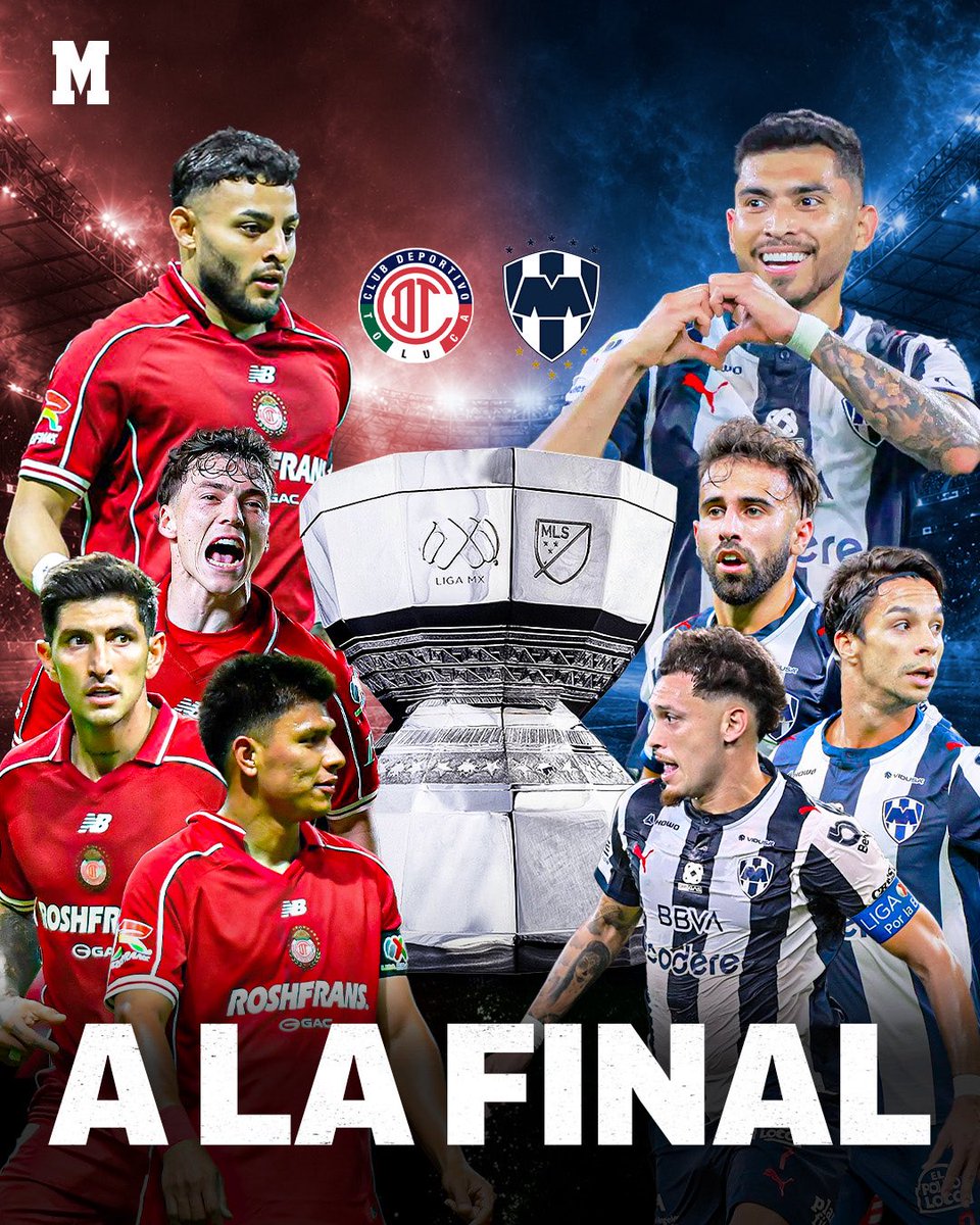 MarcaMexico_'s tweet photo. 🔴⚪️⚔️🔵⚪️ ¡LA GRAN FINAL DE LA LEAGUES CUP YA TIENE PROTAGONISTAS! 

🇲🇽🔥 TOLUCA SE ENFRENTARÁ A MONTERREY EN UN DUELO ÉPICO POR EL TÍTULO INTERNACIONAL

#futbol #leaguescup #toluca #monterrey #mexico https://t.co/qhjz9pYZ1m