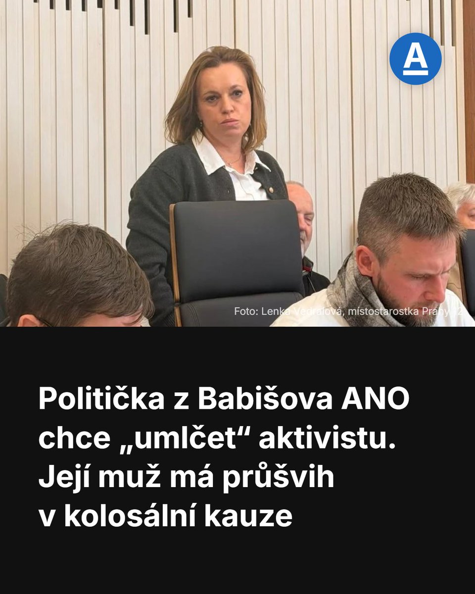 Aktualnecz's tweet photo. https://t.co/MOifBnsWwJ Lenka Vedralová je jednou z klíčových tváří pražské politiky hnutí ANO. Kandiduje na starostku Prahy 12 i na magistrát, řeší ale prekérní situaci. Její manžel Martin Vedral byl nepravomocně odsouzen za obří daňové úniky ve sledované kauze Octavian. Na případ opakovaně upozorňovali Piráti i aktivista Tony Trnka. Na toho podala Vedralová žalobu na ochranu osobnosti, soud případ projedná ve čtvrtek.