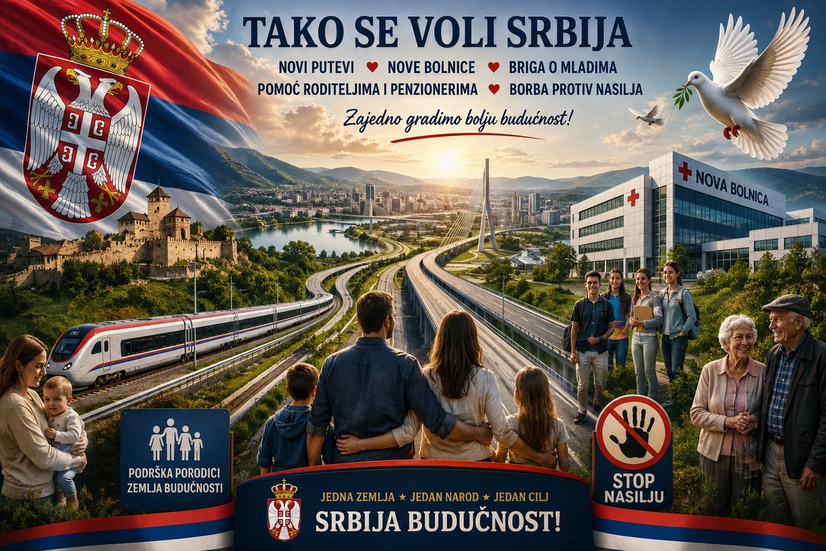 EStokic90's tweet photo. ALEKSANDAR VUČIĆ ❤️💙🤍

Ja znam ko mi nudi sigurnost.

Ja znam ko gradi budućnost.

Zato biram Srbiju. 🇷🇸

#UjedinjenaSrbija i @avucic   pobedjuje 💪 https://t.co/wlgy5cKNdc