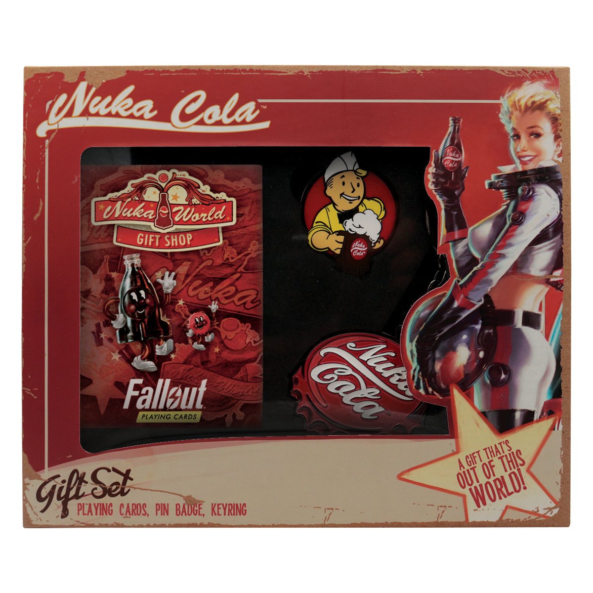 denfaminicogame's tweet photo. 『フォールアウト』Vault Boyのお菓子バケツや「ヌカ・コーラ ギフトセット」など新グッズが登場。東京ゲームショウ2026にて販売決定
https://t.co/DWXUU4xfEQ

『ポピープレイタイム』キャットナップの寝そべりぬいぐるみや、『サイバーパンク2077』のサーマルカタナ「エラッタ」もラインナップ https://t.co/fROlMy3bmm