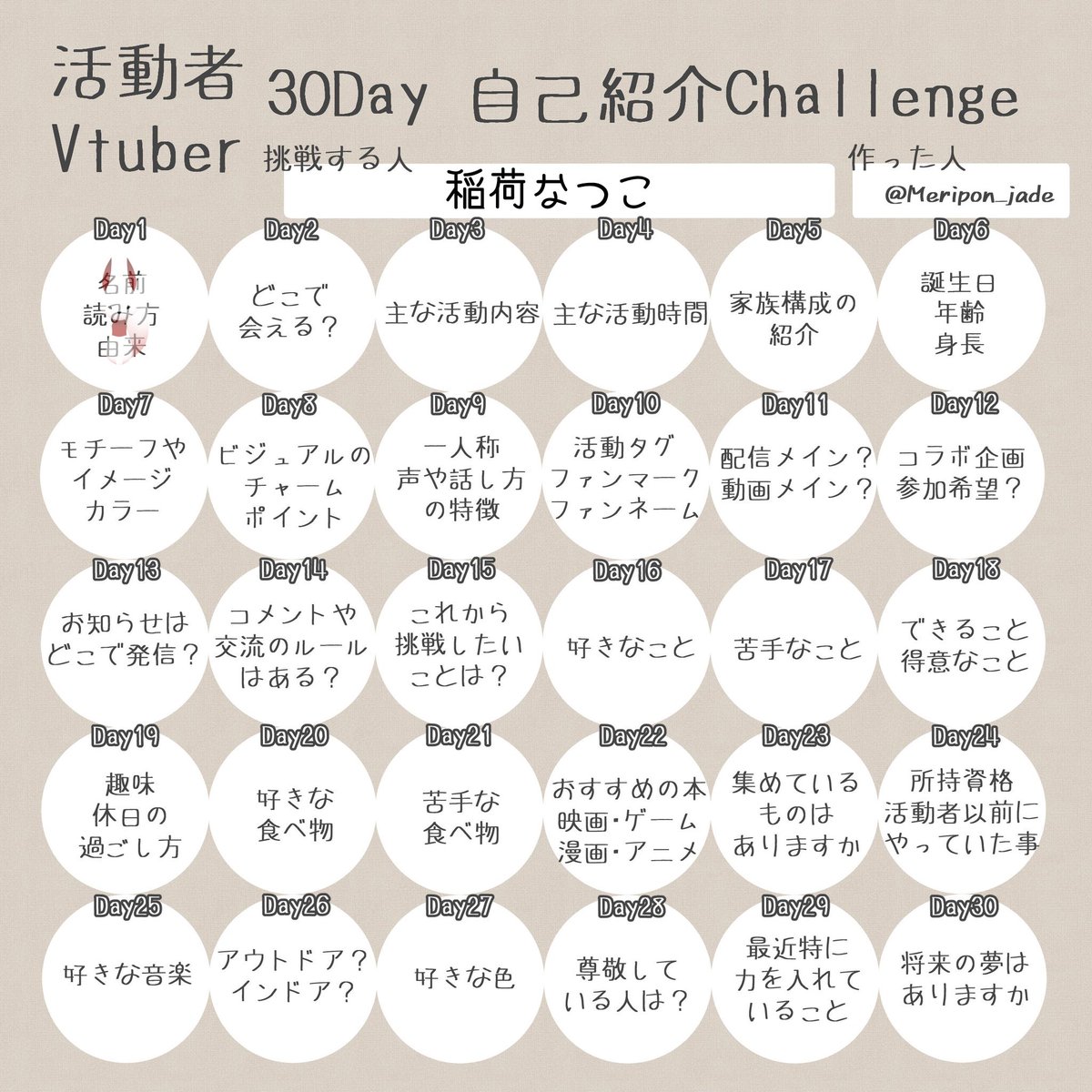 oinarinatuko's tweet photo. #活動者30Day自己紹介Challenge

自己紹介がてら
こちらを使用させていただきつつ
やって行こうと思います💚🦊

Day1▶名前・読み方・由来
･名前【稲荷なつこ】
･読み方【いなり なつこ】
･由来→自称寂れた稲荷神社の宮司兼お稲荷さんということでそのまんま🤔💭

#IRIAMライバーさんと繋がりたい https://t.co/rrZhB39gXZ