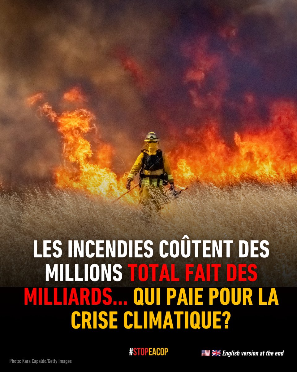 xrFrance's tweet photo. 🗣️ L'ONG @stopEACOP nous rappelle que lorsque les incendies ont eu pour conséquence financière 500 millions d'euros de dégâts et 25 000 familles ruinées, @TotalEnergies réalisait 11,2 milliards d'euros de profits en six mois 🙃
#stopfossilfuels
#taxfossilfuels https://t.co/qiSTrgMgiz