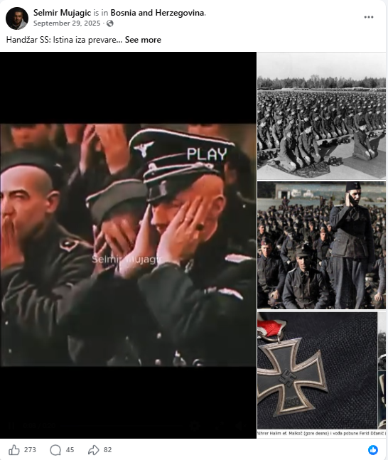 SerbEagleAI's tweet photo. 🚨Who is Selmir Mujagić, an 🇦🇹Austrian-based Islamist, with admiration for the SS Handschar Division, Muslim brotherhood and ancestor links to Ustaše émigré circles? He is owner of illegal trashy website https://t.co/D4aupZFh50—where personal data of people were unlawfully collected and processed where they were targeted and exposed to threats without any official verdicts or proper GDPR protection of their personal data.🧵