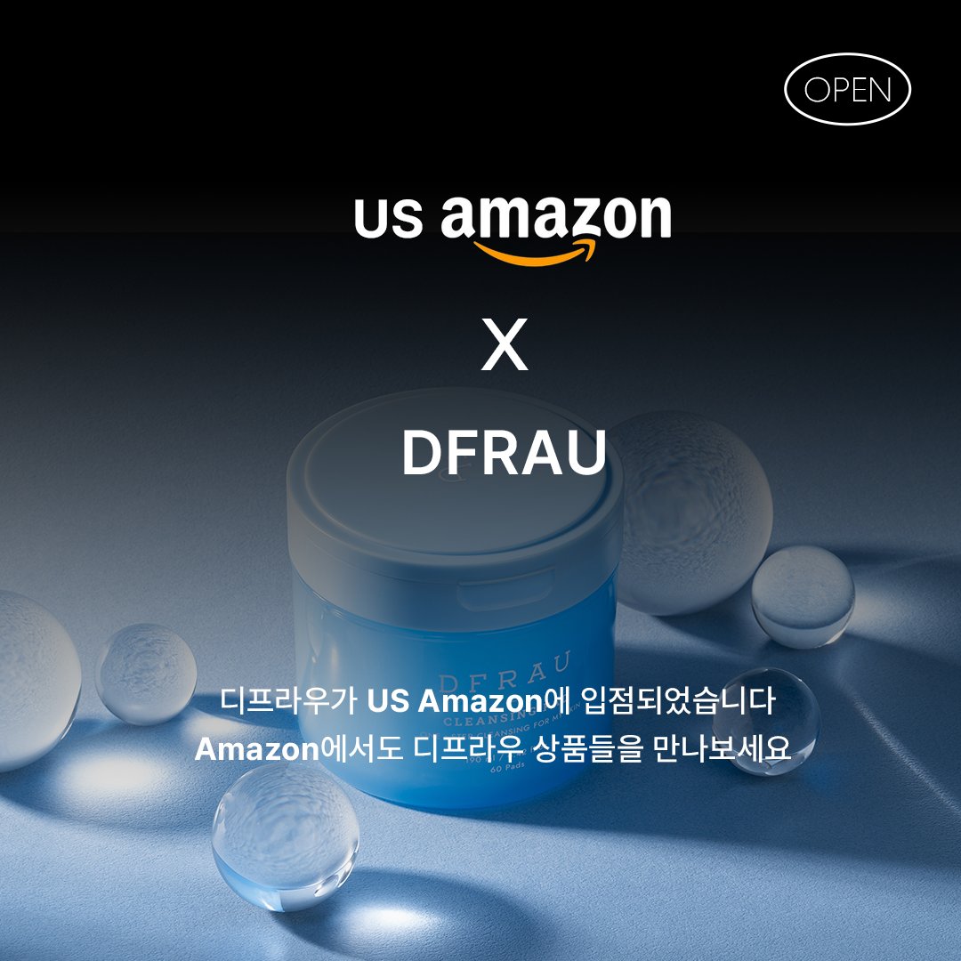dfrau_official's tweet photo. 📢 디프라우, 이제 아마존에서 만나보세요! 🇺🇸✨
비건 인증 🌿 클린 포뮬러 🌿
매일의 피부를 위한 데일리 스킨케어 💙
디프라우의 K-Beauty를
이제 미국 아마존에서도 만나보세요. ✨
#DFRAU #AmazonUS #KBeauty #VeganSkincare
🛒Amazon
https://t.co/2AixKbbZCA https://t.co/4oeensRRLe