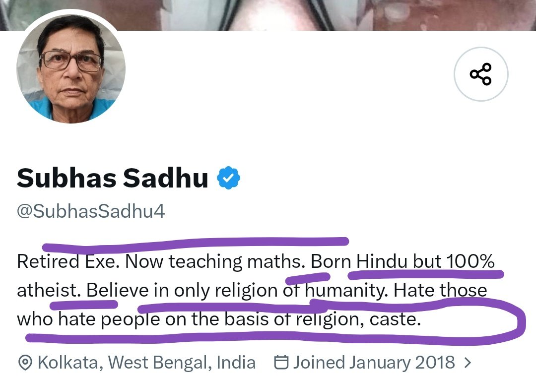 PunitJa38535922's tweet photo. @SubhasSadhu4 Kya saach mein born hindu but 100% atheist😨😨😨😨😨😨 https://t.co/k9eElf2y4N
