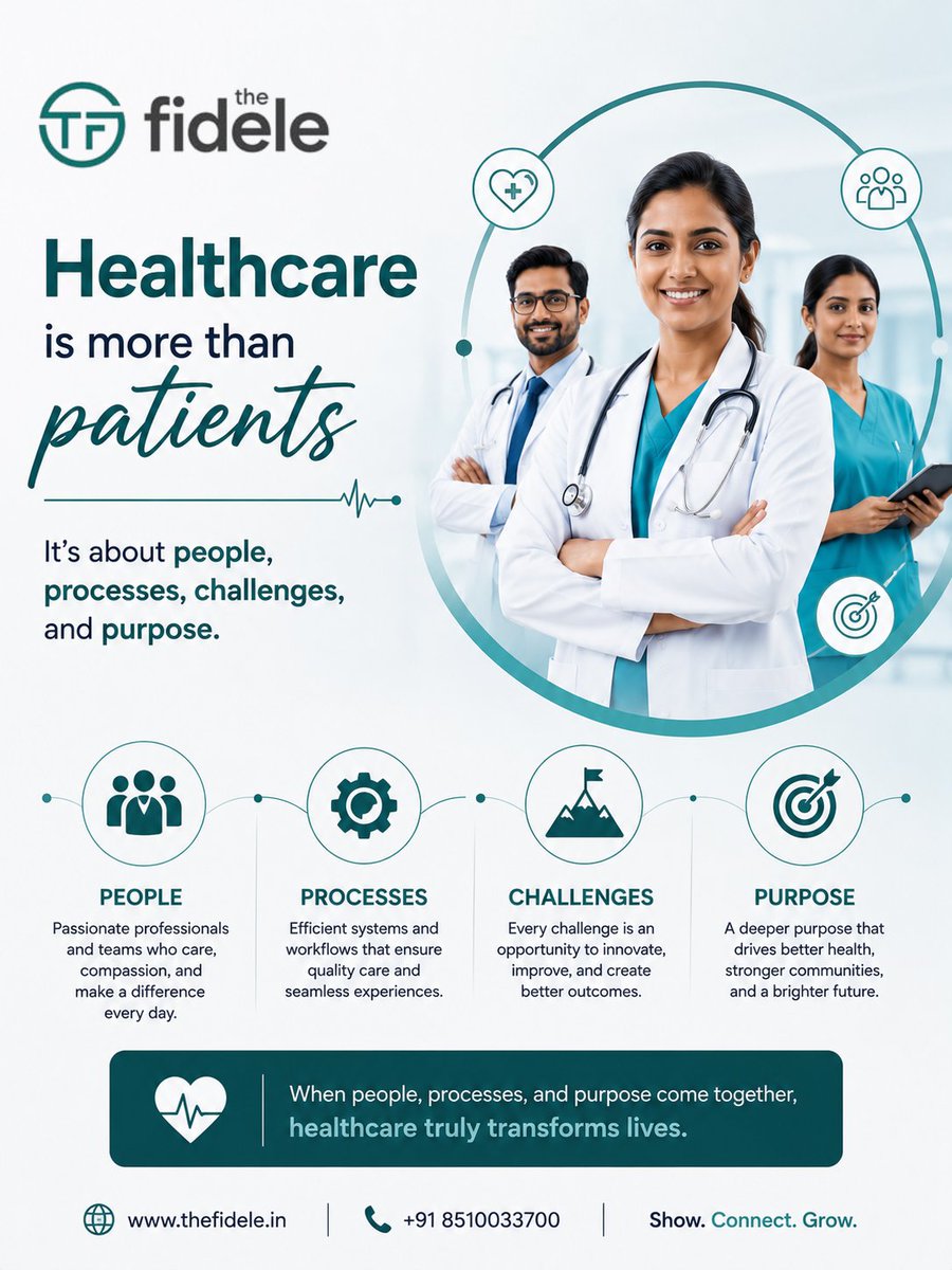 FideleDigital's tweet photo. 🏥 Healthcare is more than patients.

When these come together, healthcare can create better experiences, smarter solutions and meaningful impact.

#Healthcare #HealthcareMarketing #HealthcareGrowth #DigitalHealthcare #HealthTech #TheFidele https://t.co/7PZcJfW1Wk