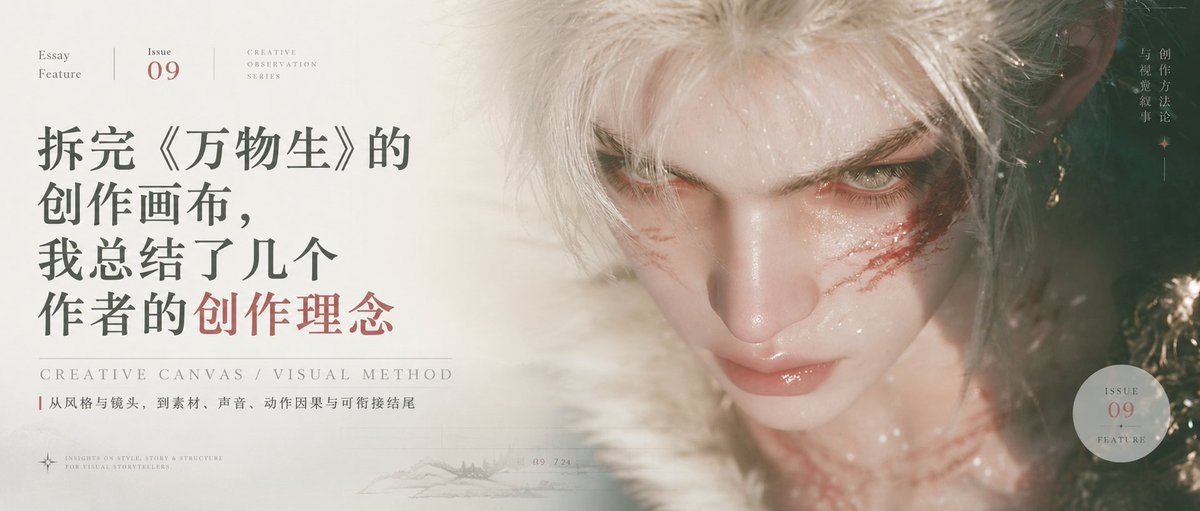 拆完《万物生》的创作画布，我总结了几个作者的创作理念