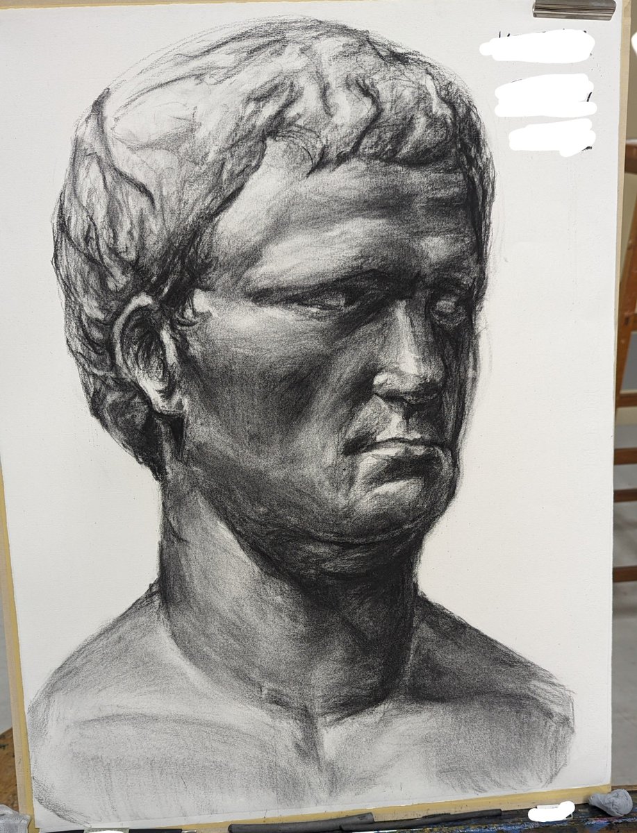 skKAZU1's tweet photo. heres the art made with charcoal https://t.co/D18aFJMjjw