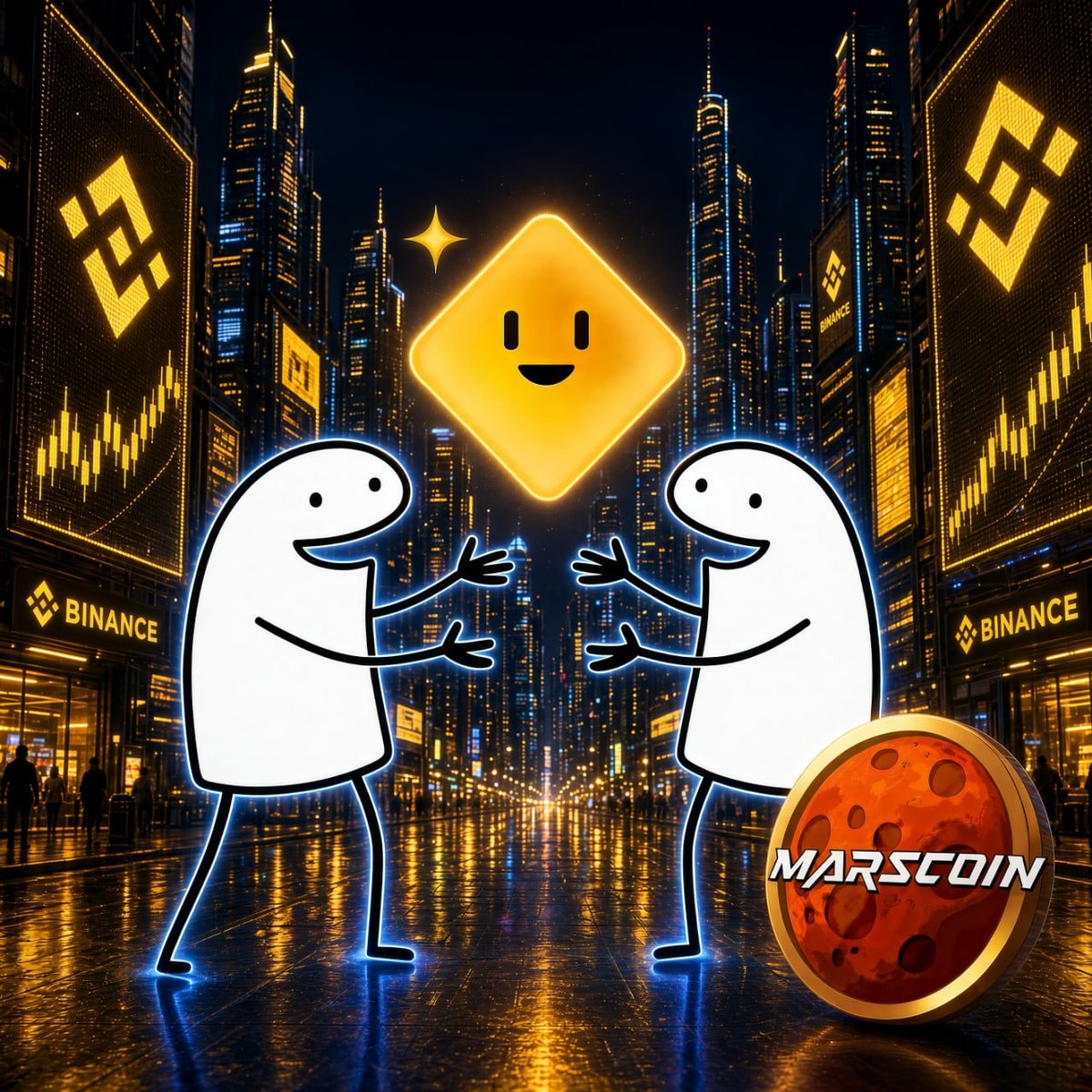 BibiMascotRWA's tweet photo. Bibi has a dream.

To become more than a Binance mascot.
To become a bridge between meme culture and real-world assets.

A world where people hold Bibi,
and the vault brings them gold.

Gold represents RWA.
Bibi represents Binance.
Maybe some stories are simply meant to meet.

$MarsCoin, $Flork — wait for Bibi.
Stocks. Bitcoin. Gold. 🟡