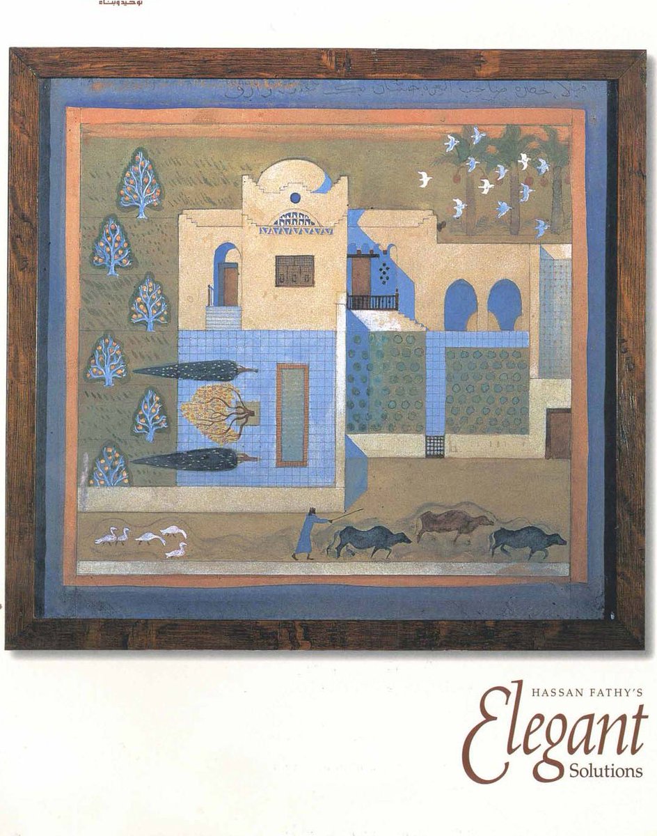 ArchMaher's tweet photo. architect Hassan Fathy graphic style to present his works https://t.co/rEsF2PCojZ