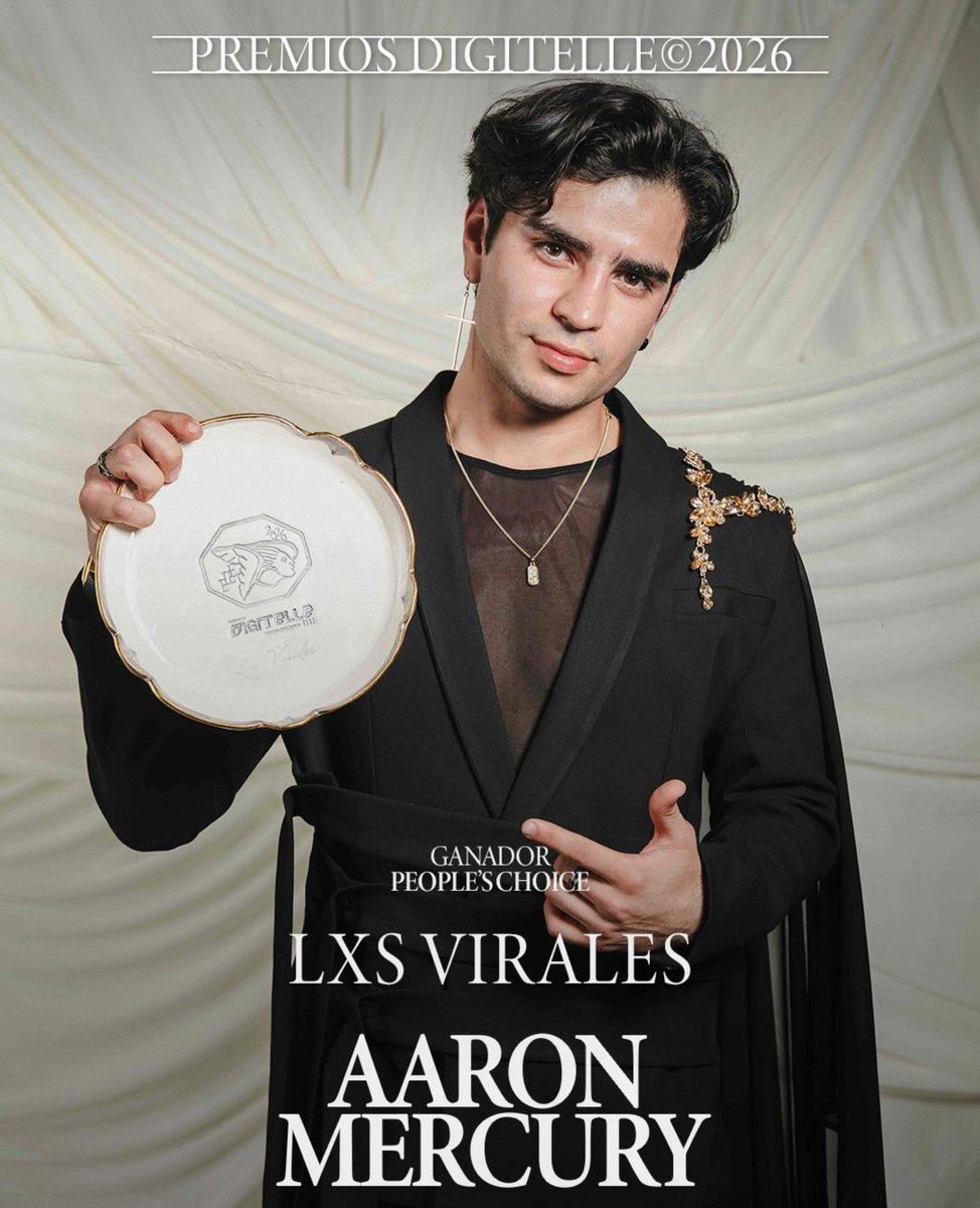 _RCulturaPop's tweet photo. Aaron Mercury (@ArnMercurio) ganador People's Choice en la categoría de LXS VIRALES 

AARON EN PREMIOS DIGITELLE https://t.co/dMRMpvAjHo