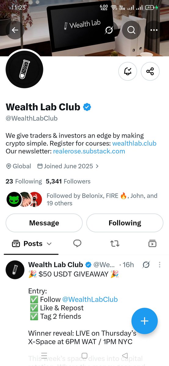 BeeMySol1's tweet photo. @WealthLabClub @RealeRose Thanks brotha
Goodluck to everyone

@ButterflyPickX
@LilWolfBTC https://t.co/naxwzp6amc