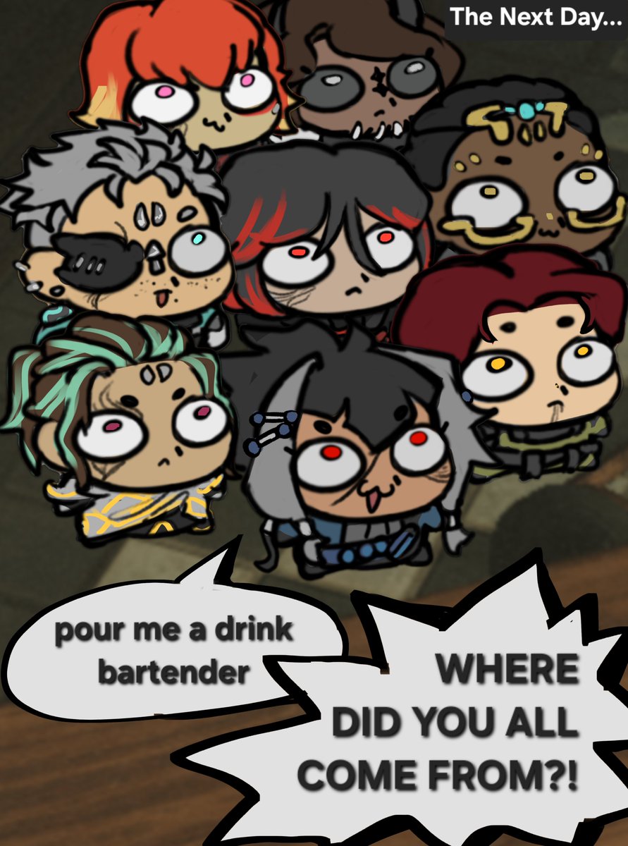 pathidos_zune's tweet photo. Crack open a cold one with the Tennos #warframe #warframefanart #tennocreate https://t.co/DbuBGIPYcd