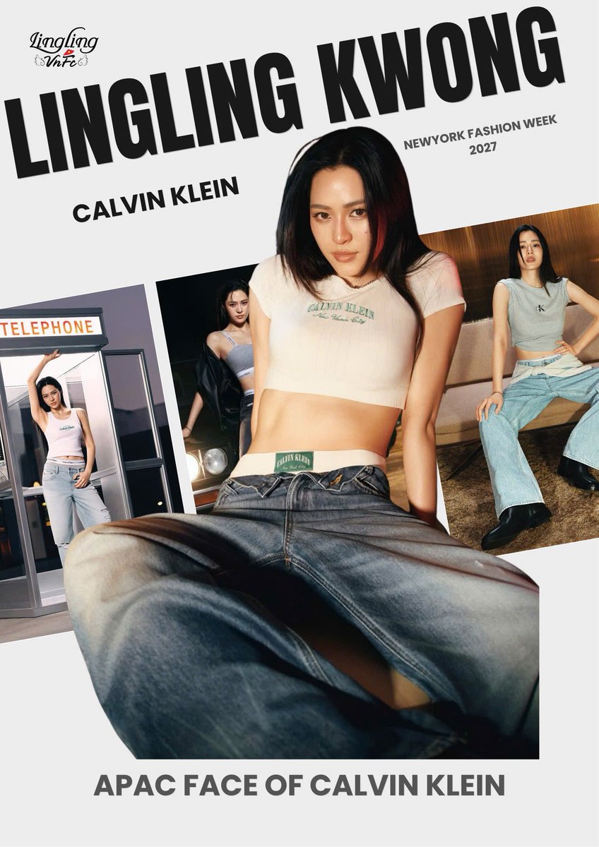 LingLingVNFC's tweet photo. This year’s NYFW is about to welcome Lingling Kwong (@linglingsirilak) as the APAC Face of @CalvinKlein. ✨

New York is calling. 📞

Get ready to see Lingling bring her signature elegance, confidence, and undeniable presence to one of the world’s biggest fashion stages. 🖤

New York, get ready. Lingling is coming. ✈️✨

#CalvinKlein
#LinglingKwong #หลิงหลิงคอง‌