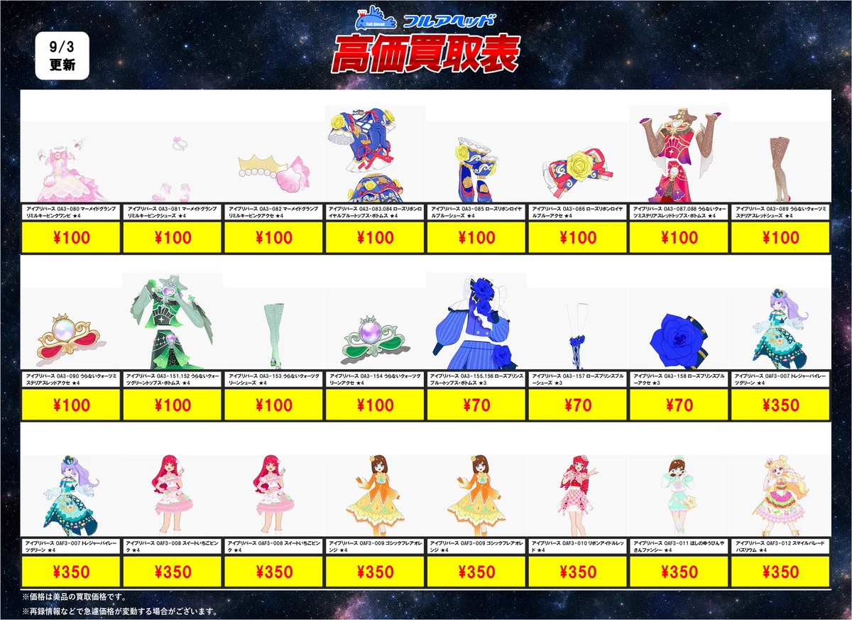 天*水様 アイプリバース フルコーデ343種 1170枚 まとめ売り フルアヘッド大須1号店【トレーディングカード販売/買取】 på X