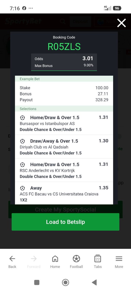 Okwug2026's tweet photo. Good morning all. Sorry for the early morning glitch.
*I recommend a restart with N1,750 and we run this for only 6 days to realize a minimum of N1,190,700.*
*DAY ONE: 3RD SEPTEMBER 2026*⤵️
*SPORTYBET BOOKING CODE: R05ZLS*
THIS IS DOABLE BY GOD'S GRACE. https://t.co/0SRYzf0Rv5