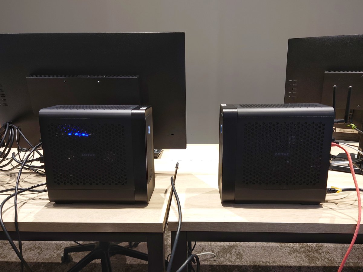 garyo_computer's tweet photo. 受講いただく方々は、今回は ZOTACさん(@ZOTAC_JAPAN )の MAGNUS ONEを https://t.co/GgNuMTc68S