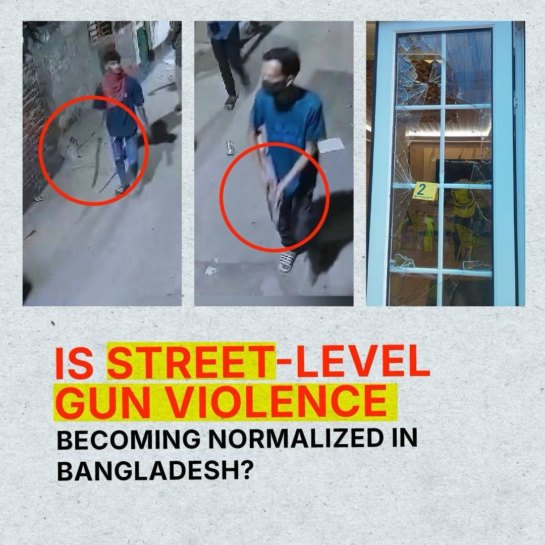 albd1971's tweet photo. Is street-level gun violence becoming normalized in Bangladesh?

In Gendaria, Dhaka, 20 to 25 armed attackers arrived in a residential alley near a mosque and railway line, ordered shops shut, cut power to the area, smashed CCTV cameras, and opened fire indiscriminately. A tea stall owner, a fast-food worker pulling down a shutter, and a young woman standing in front of her home were caught in the crossfire and shot.

This isn't an isolated incident. Across Bangladesh, public spaces are turning into battlegrounds:

- Chattogram: A Jubo Dal leader was shot dead in broad daylight at a busy market in Raozan by assailants arriving in autorickshaws.
- Khulna: Armed assailants opened fire inside a mosque during Fajr prayers, alongside routine gang-related street executions.
- Dhaka: Frequent neighborhood shootouts over drug turf and extortion, where illegal pistols are drawn as casually as arguments.

When market intersections, local tea stalls, and worship places become venues for open gunfire, we have to ask: When did public terror become a daily background noise?

If pulling down a shop shutter or standing at your doorstep can land you in a hospital with a bullet wound, the issue isn't just crime; it's the collapse of basic public security.

How can citizens feel safe when the streets belong to armed gangs?
#LawlessBangladesh #RuleOfLaw #GunViolence