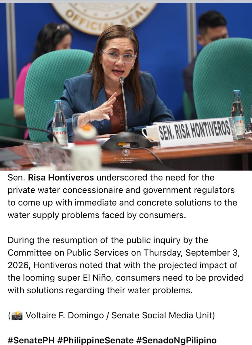 Maabegailsalv's tweet photo. 🍒SP Dad on 
Briefing of the Committee on Finance 
(Subcommittee A)
FY 2027 Proposed Budget of the Office of the Ombudsman

💜SP Mom on
Public Hearing of the Committee on Public Services
Presiding: Sen. Raffy Tulfo 

3 September 2026
#WinRisaCommittee https://t.co/dwqblqVe22