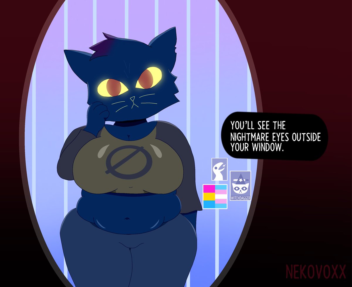 NekoVoxx's tweet photo. Summer’s over, and now we fall into… well, fall. You know what that means? NITW season!!! Here’s some Maeday for y’all :3 (she’s so me)

#nightinthewoods #nitw #nitwmae #furry #furryart https://t.co/IGFqKLm750