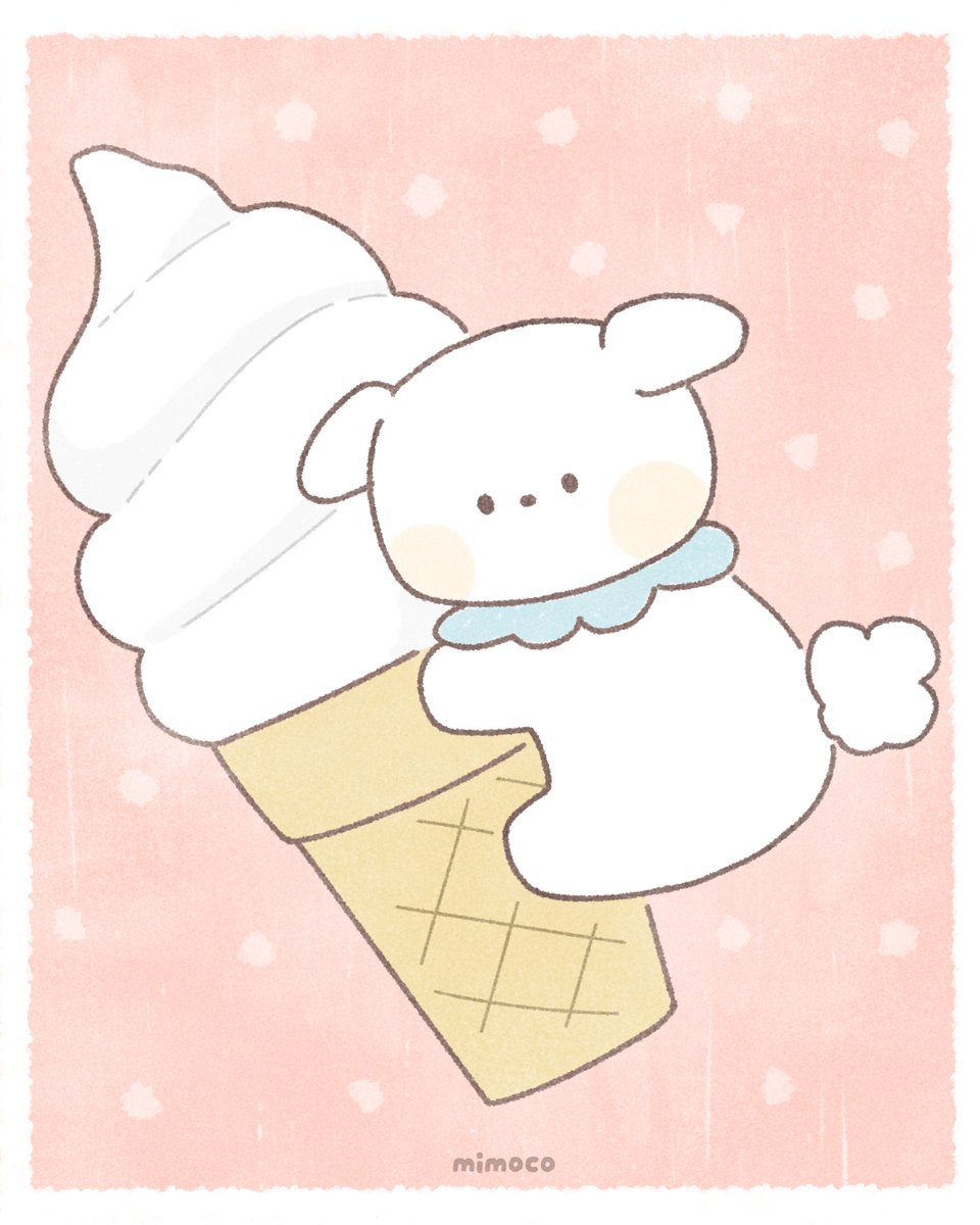 mimoco68's tweet photo. アイスクリームわんちゃん https://t.co/guHnXBIPIP