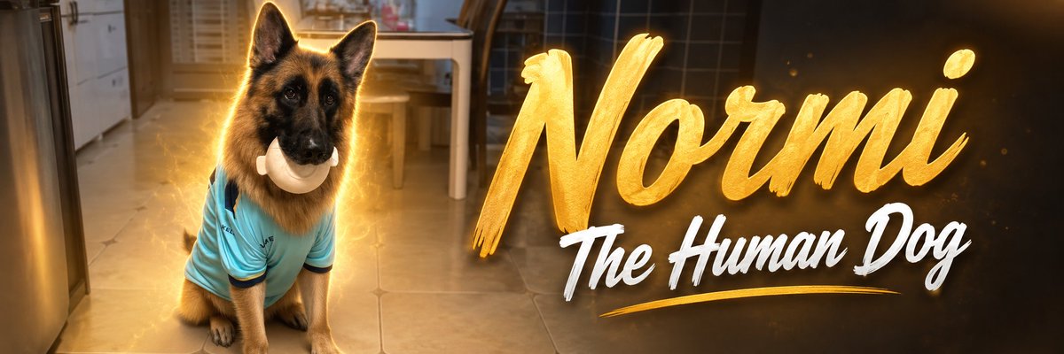 cooktastic1's tweet photo. This Dog named Normi has been going giga viral on instagram for behaving and living like a human 

This particular post has over 20M views in 2 days and 1.5M likes, this is crazy viral 

https://t.co/7nRs6kjPx0

The clip shows normi picking up a delivery for his owner that isnt around by himself and it has soon gotten the attention of the world

Everyone is memeing normi as the human dog, this is perfect to run because his name is also normi 

We got a dog named Normi acting like a normi 

$Normi
