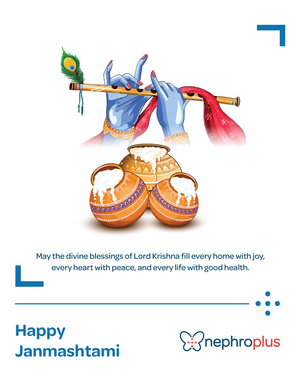 nephroplus's tweet photo. Makhan Chor is here! 🦚 Time to steal some hearts, not just butter. 😄
Happy Janmashtami!

#NephroPlus #Janmashtmi https://t.co/wsPu5ypANP