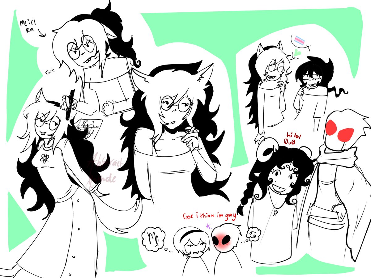 abstractAsthete's tweet photo. i drew one Jade and then it quickly grew into several. https://t.co/QTqQvarhtX
