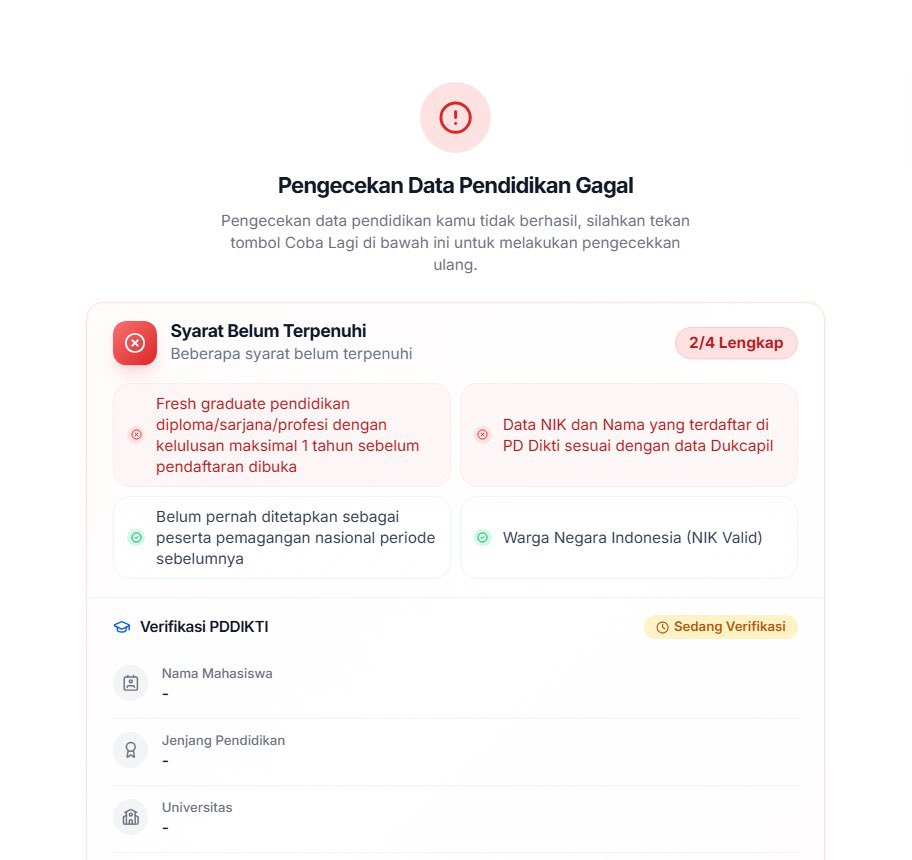 twilightt____'s tweet photo. Halo @KemnakerRI izin bertanya terkait verifikasi acc MagangHub, acc saya sudah seperti ini semenjak batch 1 hingga sekarang di batch 2 dan belum ada solusi. Mohon bantuannya! https://t.co/SoF39NE1vl