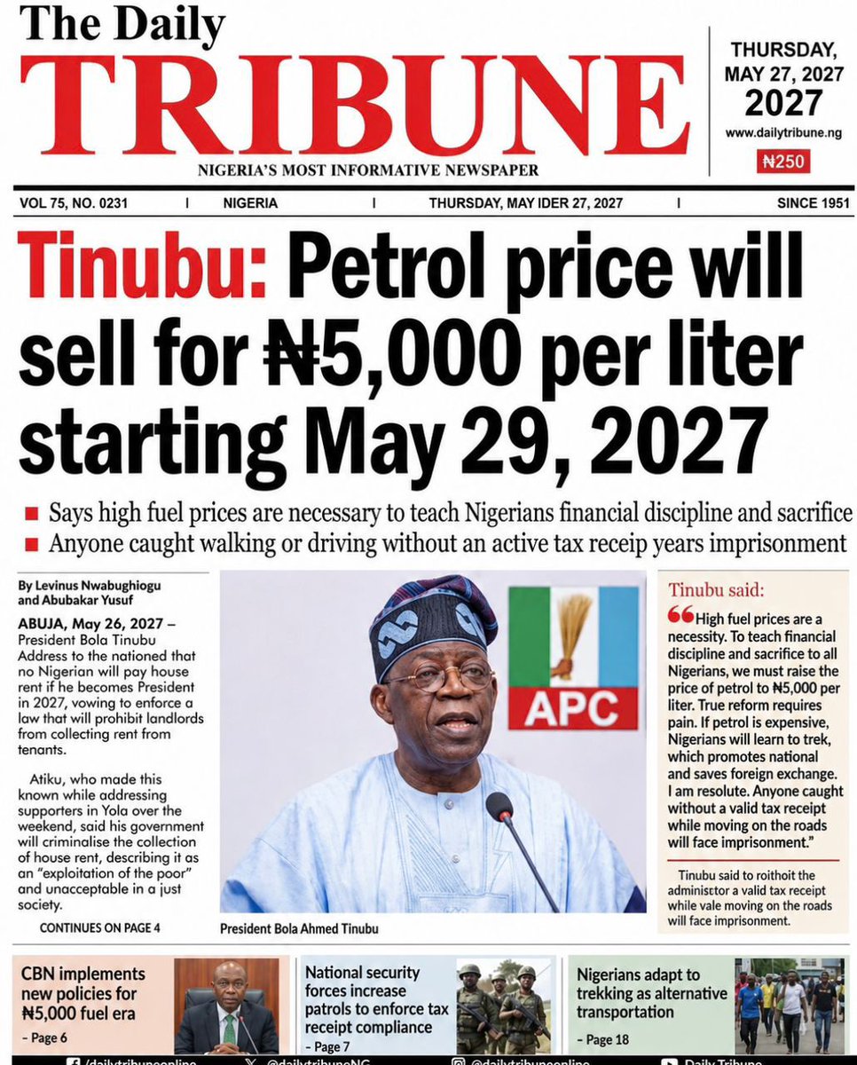 PRINCEOdafeEJ's tweet photo. APC should address the issues raised before them and stop the distraction. No propaganda will save Tinubu and APC from defeat in 2027. https://t.co/7GJWdgWOeU