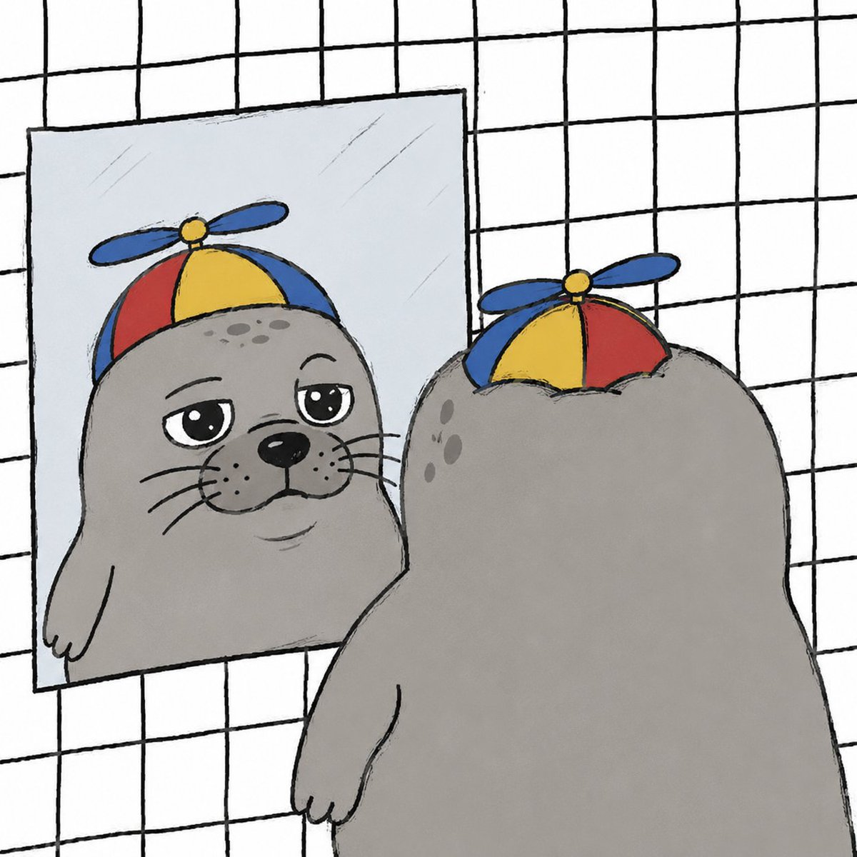 Robbietheseal's tweet photo. day 2 of being alive. life is tough. 
solana:3BUhndYSRy8Pm4GomAVbiq5ws1qPhSfYMsPEz25Dpump https://t.co/7zpYd6wiYC