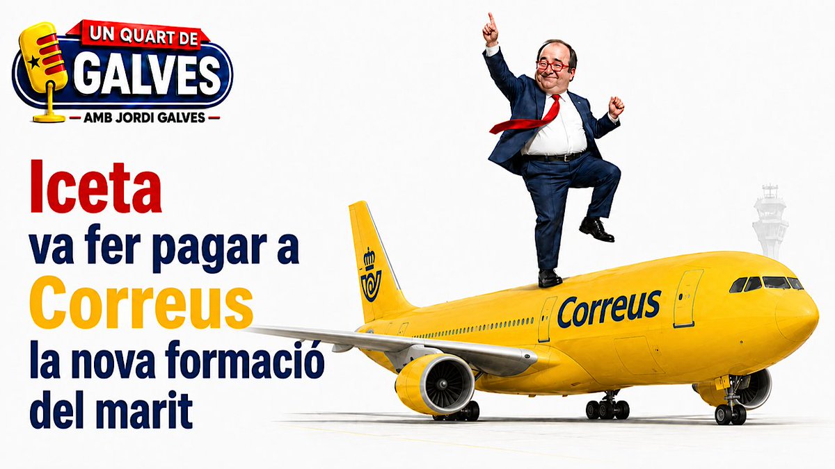 jordigalves's tweet photo. 🔴ALERTA | Miquel Iceta va fer pagar a l'empresa de Correus la nova formació del seu marit /2026 09 02

X:https://t.co/3SCZMKcf6H

Youtube:https://t.co/rCwziGzflz

Spotify:https://t.co/xbZhoruxrT

Subscriu-te: ⁠https://t.co/Qjkf9DeYZh #Iceta #Correus #koldo #PSC #Salvadorilla #corrupció #huawei #Cornualla #republicadominicana #avió #lladronici