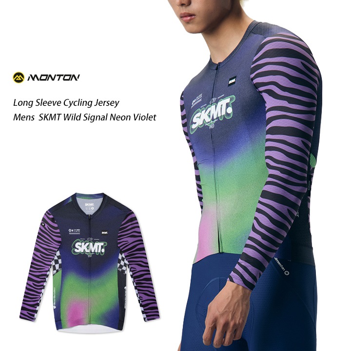 SP_KID's tweet photo. 🚴‍♂️待望の【 新作 】長袖モデル🚴‍♂️
Monton「SKMT Wild Signal - Neon Violet」登場
ネオンカラー×90年代ストリートカルチャー
ロードバイクのスピード感を大胆グラフィックで
＼
🔻SKMTシリーズのメンズ最新作
https://t.co/Nn9qgGNs94
サイズ：S～3XL
／
デザインだけでなく機能性もバッチリ！

※半袖タイプは引ポス参照ください※

#ロードバイク #サイクルウェア
#サイクリング