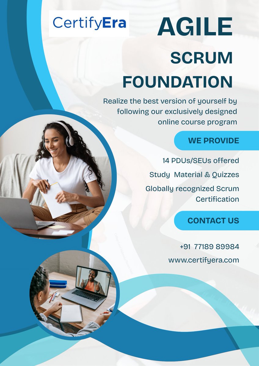 certifyera's tweet photo. 🚀 Build Your Agile Future with Scrum!
🌐 https://t.co/iO3ZVHLvjQ
👉 Start your Agile journey with CertifyEra today!
#Agile #Scrum #ScrumFoundation #AgileCertification #ScrumMaster #ProjectManagement #AgileLearning #ProfessionalDevelopment #CertifyEra https://t.co/y8cMwryDAg